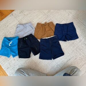 Kids Shorts Lot - Blue, Gray, Brown